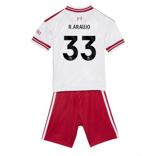 Liverpool Ronald Araujo #33 Vieras Peliasu Lasten 2026-27 Lyhythihainen (+ Lyhyet housut)